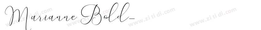 Marianne Bold字体转换